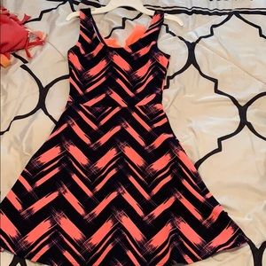 Printed Skater Bow Dress